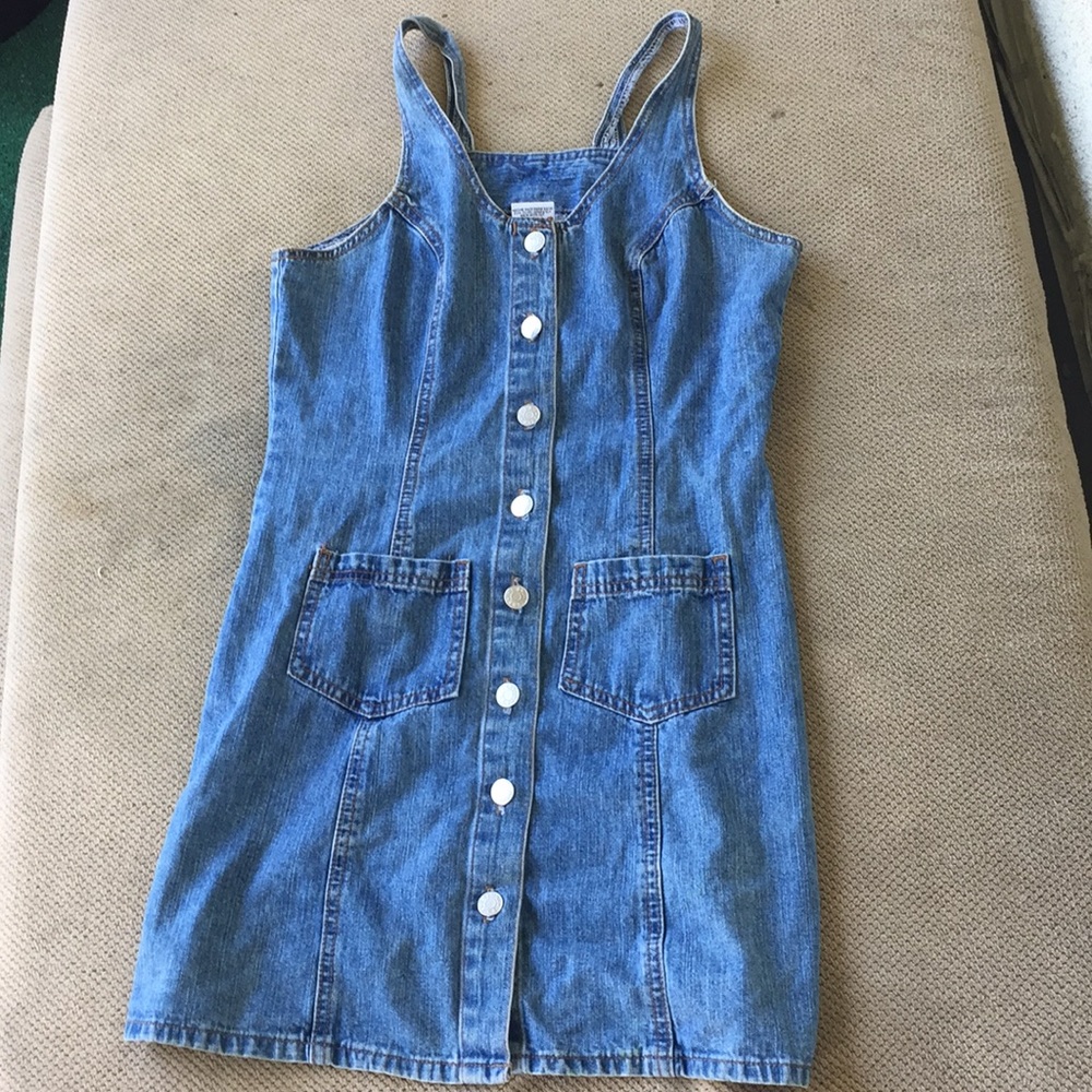 Denim mini dress